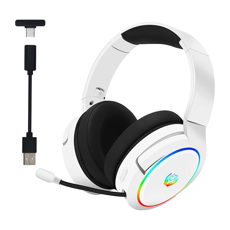 Bezprzewodowy zestaw słuchawkowy gier 2,4 GHz Bluetooth 2.4G Type-C