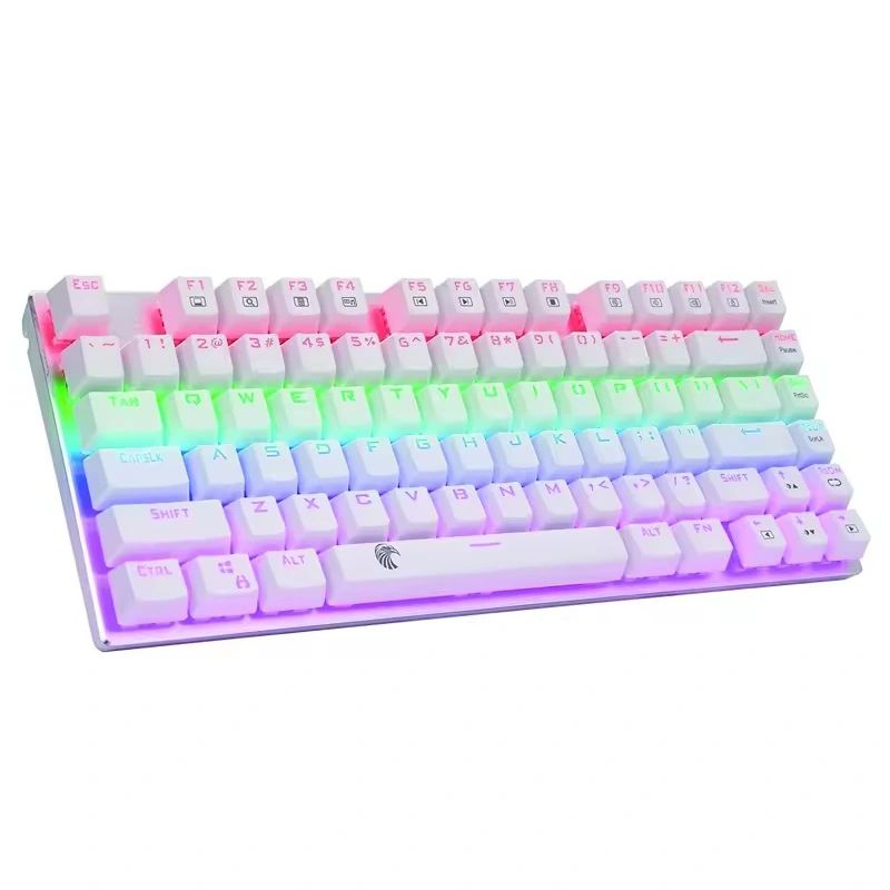Mechaniczna klawiatura do gier z 81 klawiszami Rainbow