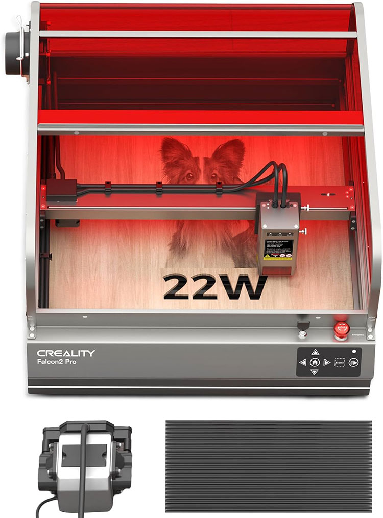 Laserowy grawer w obudowie Falcon 2 pro 22W