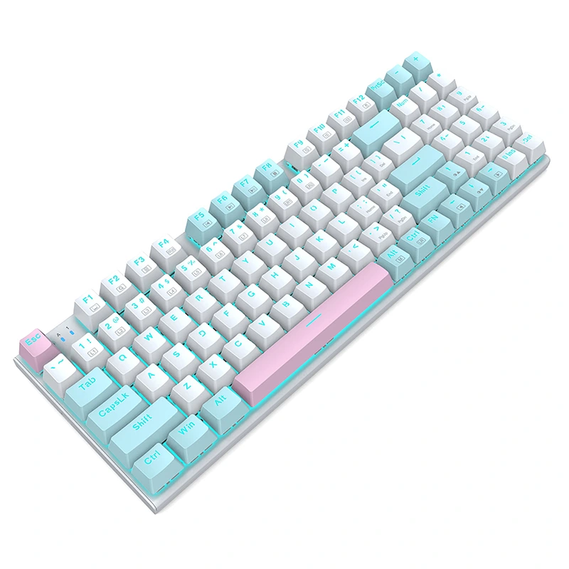 Przewodowa mechaniczna klawiatura do gier z 94 klawiszami RGB